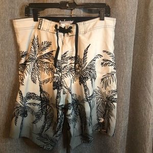 Surf floral drawstring shorts